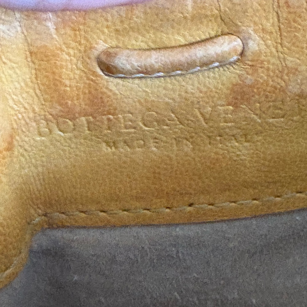 Vintage Bottega Veneta Interaccio Tan Woven Leather Shoulder Bag - Picture 12 of 16